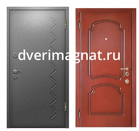 Металлическая стандартная дверь в частный дом